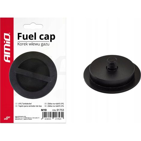Tappo di riempimento gas 10 mm, spina M10 per GPL