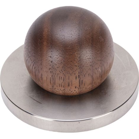Tamper à Café Mini Acier Inoxydable 304 Manche en Bois de Noyer 51mm Outil de Pressage Compact pour Expresso Maison (1/5)