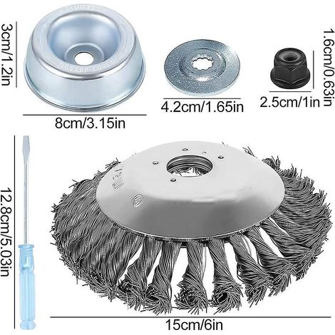 lame De Tondeuse Gazon 6 Pouces, Accessoire De Tondeuse Gazon Universel Roue De Remplacement Pour Tondeuse Gazon Noue Lame De Tondeuse Gazon D (1/5)