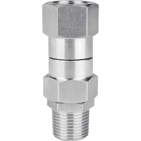 Schwenkbarer Schnellverbinder aus Edelstahl für Hochdruckreiniger – knickfrei (1/5)