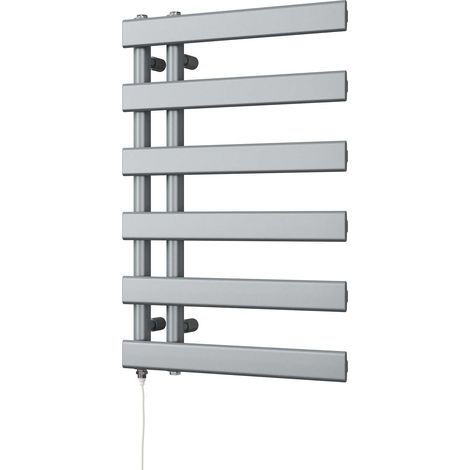 Agar - Silver Electric Towel Rail H748mm x W500mm 300w Standard (1/3)