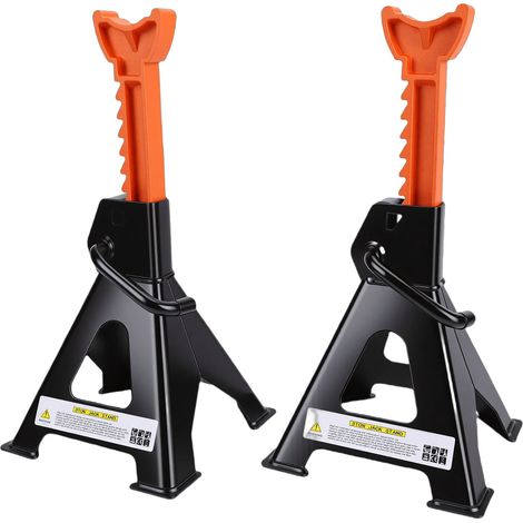 Supports cric robustes voiture, 3 tonnes 6000 LB, 11,2-16,8 pouces, réglable pick-up SUV, 2 (1/5)