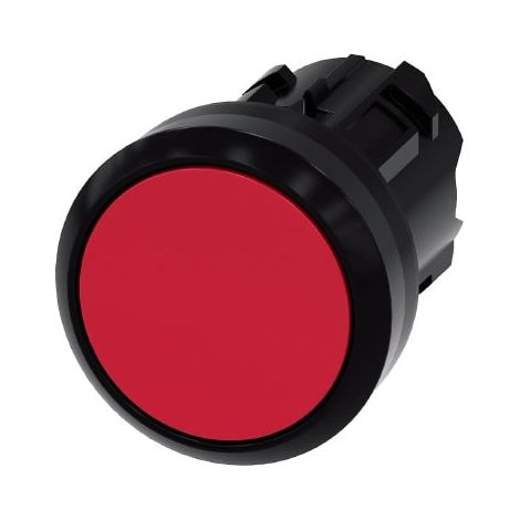 Pulsante Luminoso Piatto, 22 mm, 1nc con portalampada rosso  - SIEMENS 3SB32070AA21