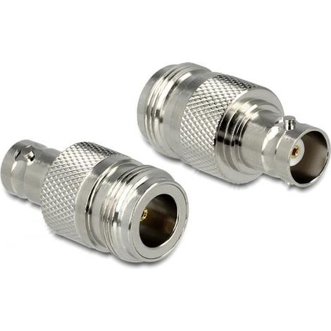 Adattatore coassiale delock 88842 impedenza 50 Ohm nichelato