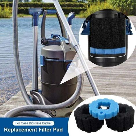 Tampone filtrante di ricambio, kit di materiali filtranti in schiuma, spugna filtrante di ricambio per laghetti Pond Solutions, compatibile con il secchio Oase BioPress. (1/5)
