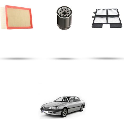 Kit tagliando 3 filtri compatibile con Toyota Avensis I  (T22) 1.8 16v 95kw Dal 2000 (1/4)