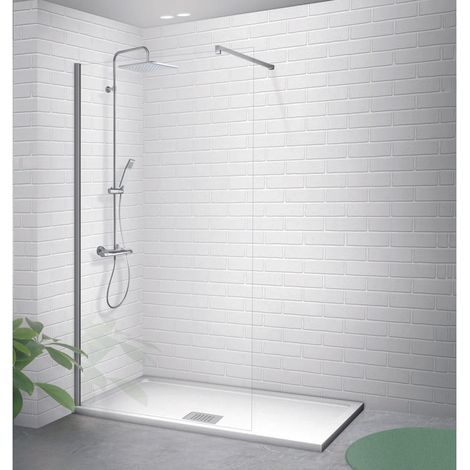 Paroi de douche fixe Transparence Odyssea - 110 x 200 cm