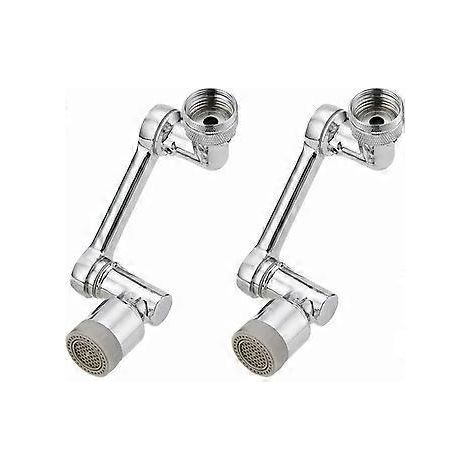Wasserhahnverlängerung – 2 drehbare Wasserhahnverlängerungen (1080°) – Wasserhahnkopf – Wasserhahn-Sprühaufsatz – Wasserhahnbelüfter – Wasserhahnaufsatz – Sprühfunktion (1/5)