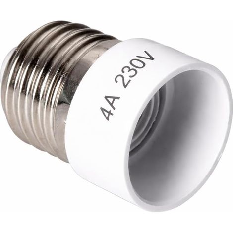 WEBMATEL Adaptador Casquillo E27 a E14 Conversor Bombilla Rosca E27 Exterior Casquillo E14 Interior (1/2)