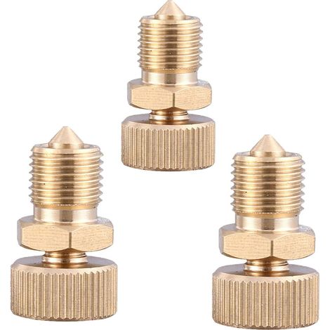Lot de 3 Vis de Purge en Cuivre 30 MPa, Vanne Sécurité Compacte pour Compresseur Haute Pression et Pompe à Air Industrielle/p (1/5)