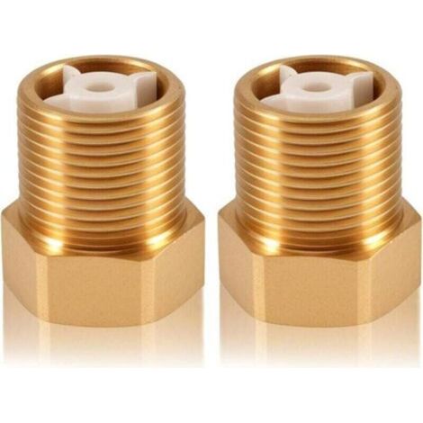 2 clapets anti-retour en laiton DN20 de 3/4" avec filetages intérieur et extérieur, clapets anti-retour de 3/4 de pouce (1/4)