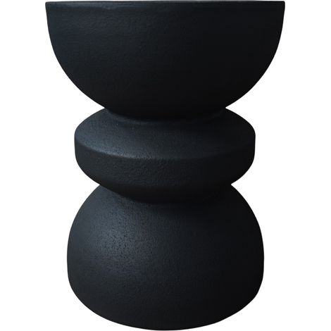 Couchtisch Rebecca Mobili Onar 44,5x35x35 cm MGO Schwarz Moderner