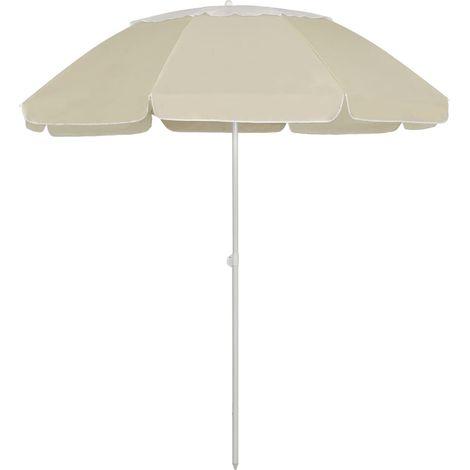 Parasol de plage Jaune sable 300 cm (1/5)