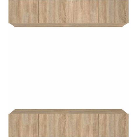 Maison Exclusive - Mobili TV 4 pz Rovere Sonoma 80x30x30 cm in Legno Multistrato (1/5)