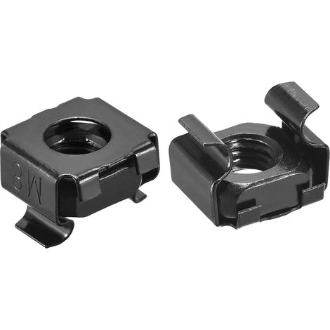 Ecrous à Cage à Encliqueter, Ecrou en Acier au Carbone M8 x 1,25 mm pour Étagère de Serveur 5 Pièces (1/5)