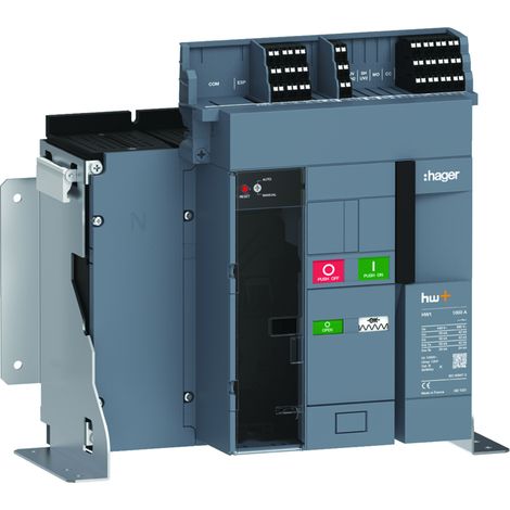 Disjoncteur Ouvert HW1 55kA 1000A 4P Fixe pour TU sentinel Energy - HAGER HW1M410FE