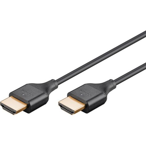 Slim Cavo HDMI™ ad alta velocità con Ethernet, 4K/60Hz. Lunghezza del Cavo 0.5 m (1/5)