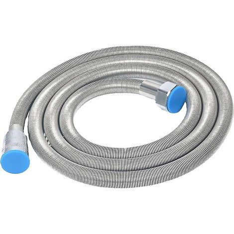 Flexible de douchette chromé avec bouchon et écrou en laiton. (1/5)
