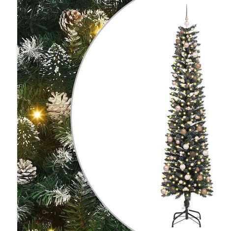 Sapin de Noël artificiel Vert 240 cm PVC, plastique et acier vidaXL (1/5)