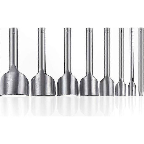 Set mit 10 halbrunden Lederlochern für Bastelarbeiten, 5-40 mm Bereich, Bastelwerkzeuge (1/5)