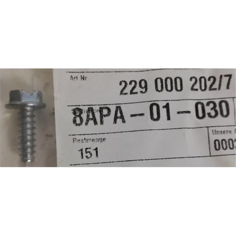 Electrolux 2290002027 Vite maniglia frigorifero 4,2x13mm
