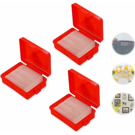 Ruban adhésif double face extra fort - 160 pièces de ruban adhésif double face nano transparent sans traces, rubans adhésifs imperméables, bandes multifonctionnelles amovibles (3 boîtes) Fontaineb (1/5)