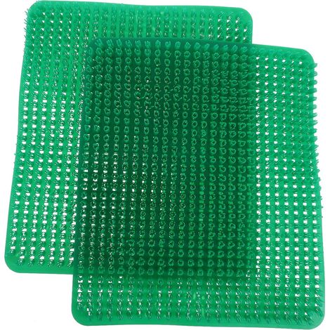 Lot de 2 Tapis de Nidification pour Poulailler Verts, Coussins Lavables pour Nichoirs à Poules, Doublures Confortables et Résistantes pour Pondeuses, Accessoires Pratiques (1/5)