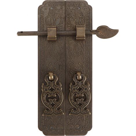 Kit de meubles de poignée de porte en bronze antique de style chinois (1/5)