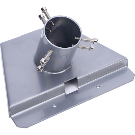Raccord de tuyau satellite en acier inoxydable gris, pour mât de montage de toit satellite de 3e génération (1/5)