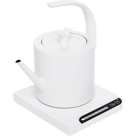 Elektrischer Wasserkocher (1 Liter) mit Edelstahlfuß, 1000 W, Temperaturregelung von 45° bis 100°C geeignet zur Zubereitung verschiedener Getränke wie Kaffee und Tee