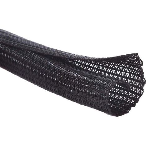 Gaine Câble Auto-Fermeture Noir 13mm-3m Manchon Cache Câble pour Ordinateur et Automobile (1/4)