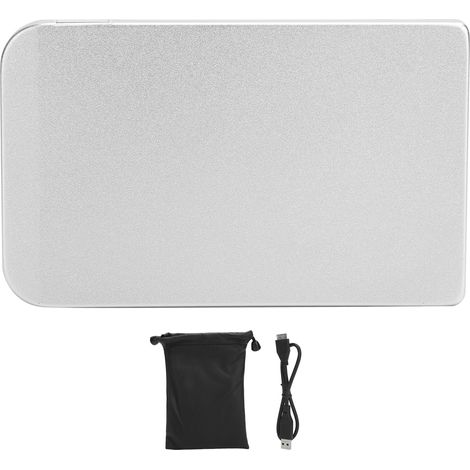 Disque dur externe mobile 2,5 pouces USB 3.0 80 Go Argent - Stockage pour ordinateur portable et PC (1/5)