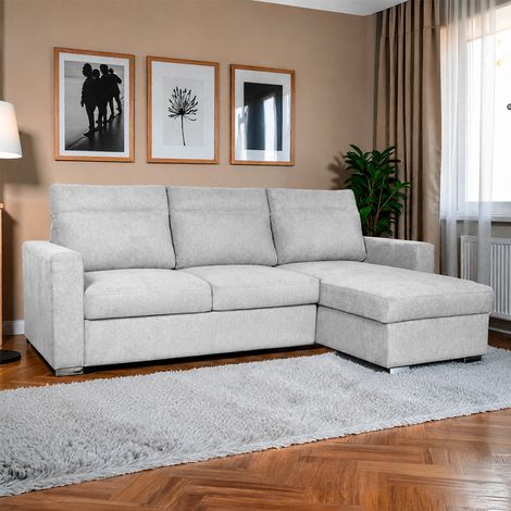 Divano Elba con Letto Estraibile e Penisola Contenitore Reversibile – Comfort e Versatilità per Ogni Giorno (1/5)