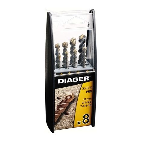 Juego dúo de 8 perforadoras de hormigón DIAGER - Serie Pro - 299B