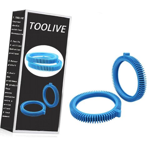 royaluxe -Pneus de Rechange de Piscine,Pneus de Robot Nettoy Piscine,Pneu cranté avec Ergot pour Robot Piscine,Haywood Pololtnuegen Select 896584000-143 pour Nettoys de Piscine 2X, 4X (2PCS) (1/5)