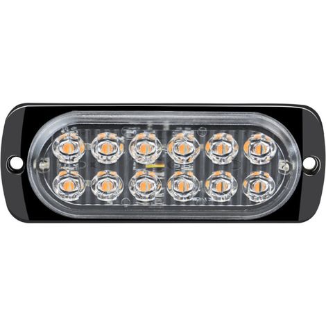 2 lampadine stroboscopiche a LED per auto da 12-24 V, luci arancioni brillanti per auto, luci stroboscopiche lampeggianti per rimorchi, lampeggianti per auto/veicoli utilitari, 11241 mm