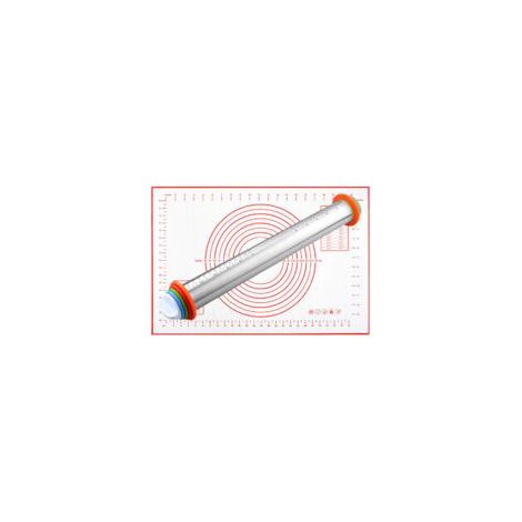 Rouleau à Pâtisserie en Acier Inoxydable Super Réglable - Laminoir à Pâte Professionnel pour Pâtisserie (1/5)