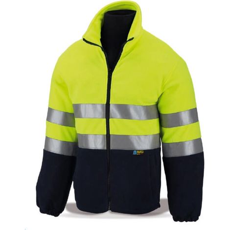 Gelbblaues, gut sichtbares Fleecefutter XL 28FPFYAMIXXL