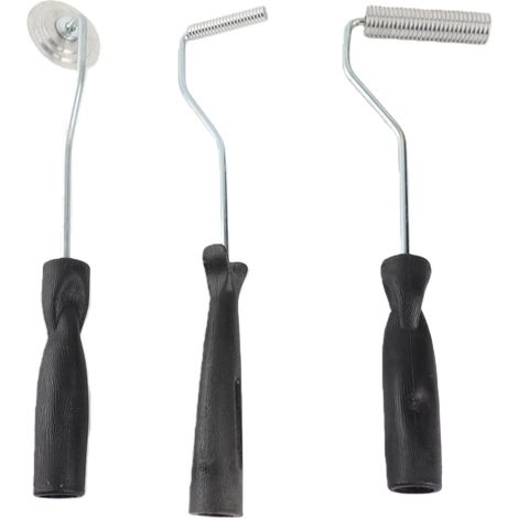 Kit de 3 outils à bulles pour stratification résine fibre de verre, rouleau anti-bulles pour moulage composite (1/5)