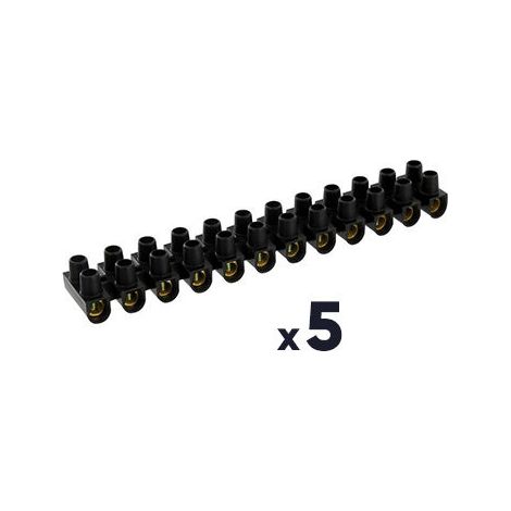 5 BARRETTE NOIR 16MM 12 B DHOME