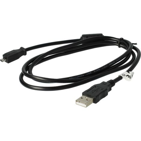 vhbw USB-Kabel kompatibel mit Kodak Easyshare V-Serie V550, V803 Kamera, Camcorder - Datenkabel, 13,5 cm (1/5)