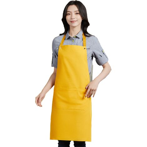 Tablier Avec Poche - Tablier Résistant Aux Taches Pour Cuisine Jardinage Peinture - Bandeau Réglable Et Fermeture À Lacet - 1 Pièce (1/5)