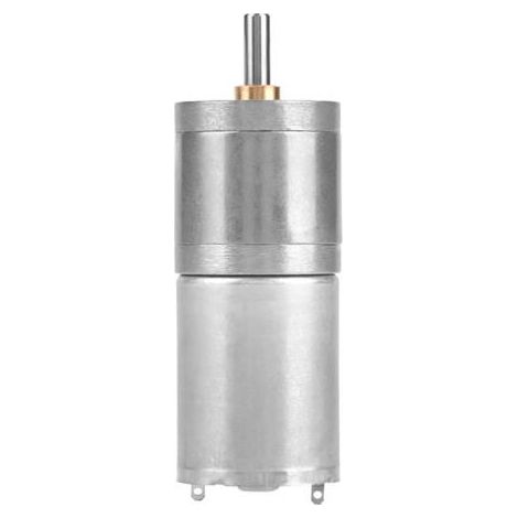 QORVA-1 pièces 25mm DC 12V 25GA-370 moteur à engrenages en métal à basse vitesse pour serrure électronique (1/5)