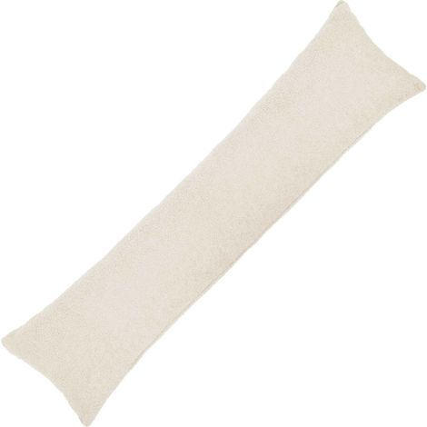 vidaXL Housse de coussin HEERLEN Crème 40 x 145 cm Bouclé - maison aménagement maison