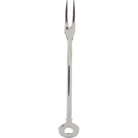 4 Fourchette à dessert, acier inoxydable, poli miroir, poignée ergonomique, pour salon et restaurant (1/5)