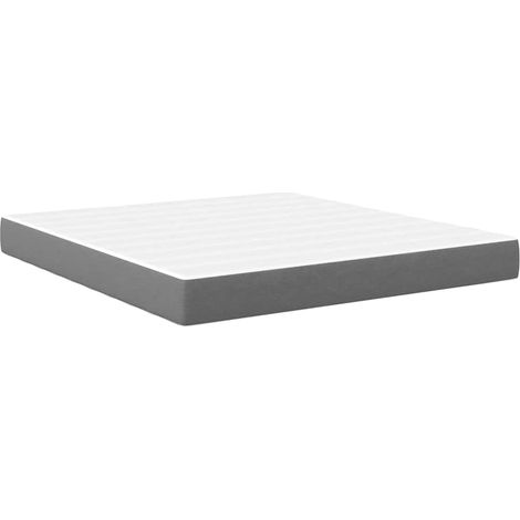 Maison Exclusive - Bettmatratze mit Matratze Hellgrau 180 x 200 c