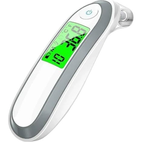 Thermometre Frontal - Thermometre Auriculaire - Infrarouge Sans Contact - Pour Bebe Enfant Adulte - 1 Unite