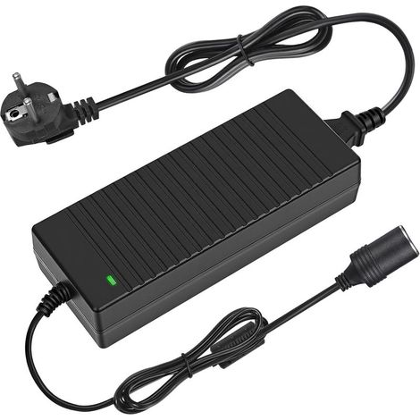 Adaptateur Allume Cigare Secteur, 10A/120W Convertisseur 220V 12V, Transformateur 220V 12V Allume Cigare, avec Prise Allume-Cigare, pour Voiture Réfrigérateur, Gonfleur Pneu, Aspirateur et Glacière (1/5)