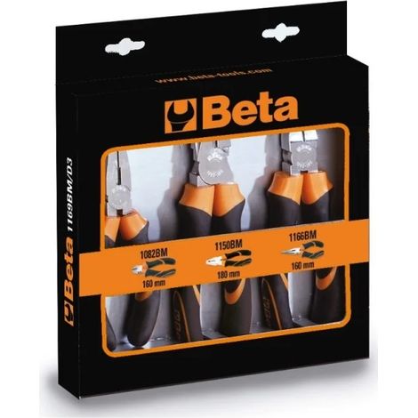Beta 1169BM/D3 Assortiment de pinces et de cutters 3 pcs.