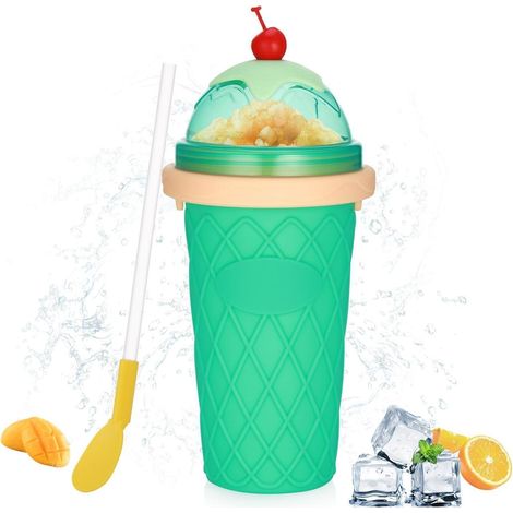 Hejo Slushy Maker Becher Silikon Wiederverwendbarer Slush Eisbecher mit (1/5)